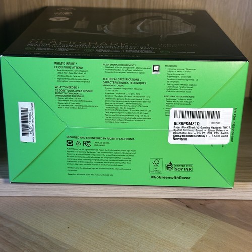 RAZER BLACKSHARK V2 + TARJETA DE SONIDO USB, AURICULARES CON CABLE MULTIPLATAFORMA PARA DEPORTES ELECTRÓNICOS - Imagen 6 de 6