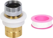 Dishwasher Faucet Adapter Quick Connect to 3/4in Garden Sink 3/4 inch, Brass 