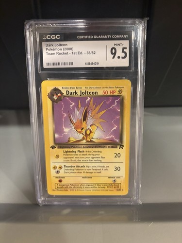 Dark Jolteon (1st Edition) graded CGC 9.5 for sale on eBay