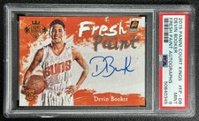 DEVIN BOOKER PSA 9 2015-16 PANINI COURT KINGS #FP-DB ROOKIE FRESH PAINT AUTO 345