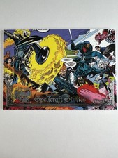 2023 Fleer Ultra Midnight Sons Card #OE1 Spellcraft Stories Silver Ghost Rider