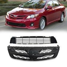 For 2011 2012 2013 Toyota Corolla Front Upper Lower Bumper Grille Assembly Set