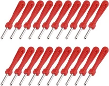 X AUTOHAUX 20pcs Tire Repair Tool Single Head Car Tyre Valve Stem Core Red 