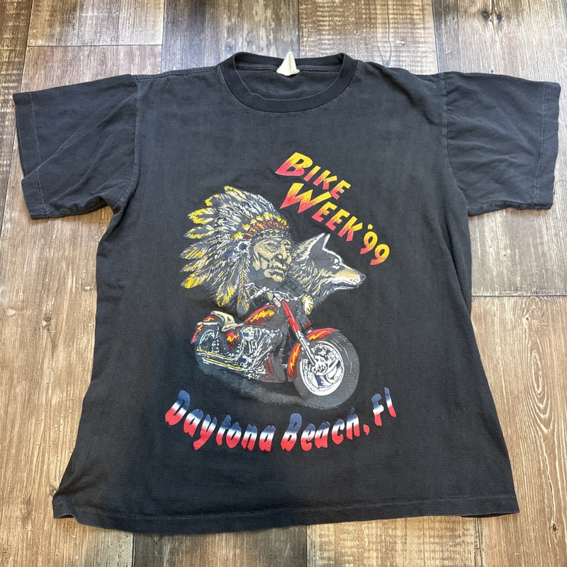 Vintage 1999 Daytona Beach Florida Bike Week T-shirt Small? Medium?