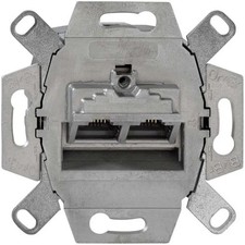 Rutenbeck Cat.6A Netzwerkdose 2x RJ45 UP geschirmt LSA 136104070