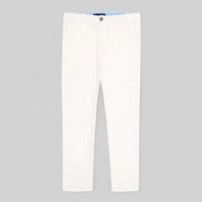 NWT Tommy Hilfiger Boys White Stretch Chinos Classic Fit Summer Preppy Vacation