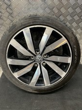 VOLKSWAGEN TOURAN MK2 R LINE ALLOY WHEEL & TYRE 9mm 225/45ZR18 ET52 5TA601025F