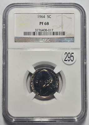 1964 PROOF JEFFERSON NICKEL (5C) NGC PF 68 Certified Coin | eBay