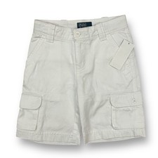 NEW Boys Size 5 Chinos White Polo Shorts