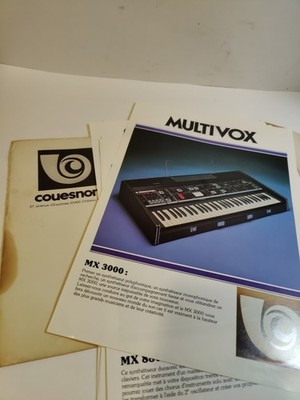 Vintage Couesnon French Print Ads   Multivox, Milton, Barcus-Berry Synths & Gear