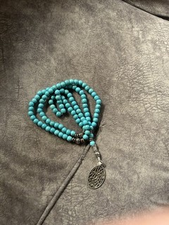 99 Cuentas Turquesa Tasbih Musulmana Oración Cuentas Islámico Misbaha Allah Colgante