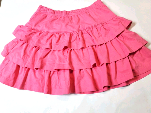 Hanna Andersson 130 LOT Top Skort Leggings Pink Blue Girls 8 Cotton Ruffles - Picture 2 of 9