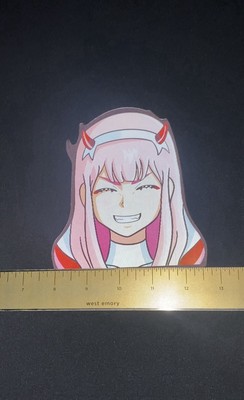 Darling In The FRANXX Zero 2 3D Lenticular Anime Motion Car Sticker Decal Peeker