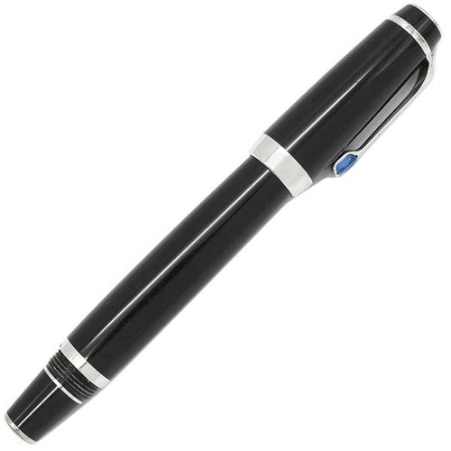 Montblanc Bohem Blue Resin Ballpoint Pen Black Ink Cap Style 11.5cm