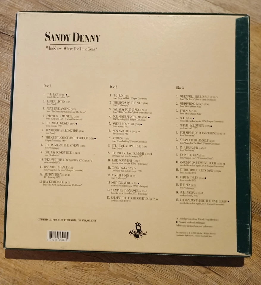 Sandy Denny: Who Know Where The Time Goes? 3 CD-Box im LP-Format incl. Booklet - Bild 3 von 4