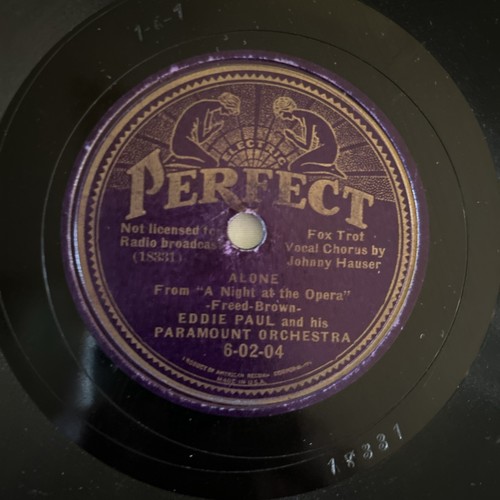 Alone/You Took My Breath Away/Eddie Paul (10", 78 rpm, Perfect 6-02-04 VG - Picture 4 of 4
