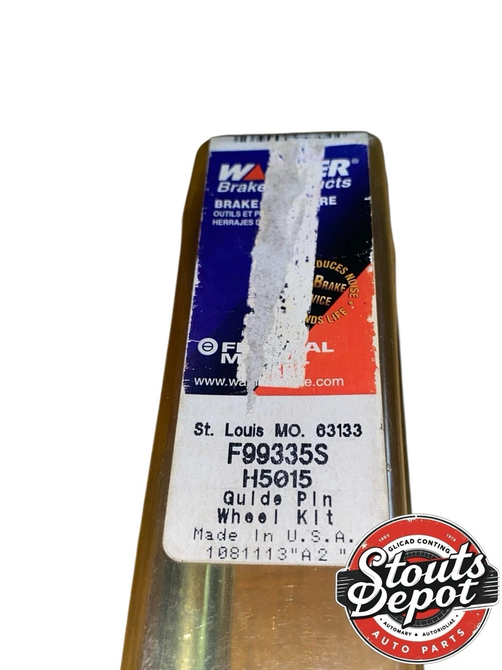 Pinza de freno de disco perno-pinza perno/pin delantero, trasero Wagner F99335S H5015 (1) NOS Foto 2 de 4