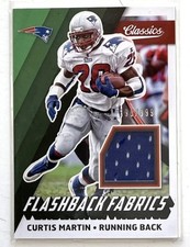 2017 Panini Classics FB Curtis Martin Patriots Jets HOF Jersey Relic 390/399