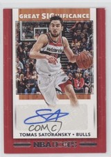 2019-20 Panini NBA Hoops Great SIGnificance Tomas Satoransky #GS-TSK Auto