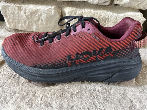 NUOVO Hoka One RINCON 2 sneaker da uomo atletica rosso/nero taglia US 8,5 - Foto 8 di 18