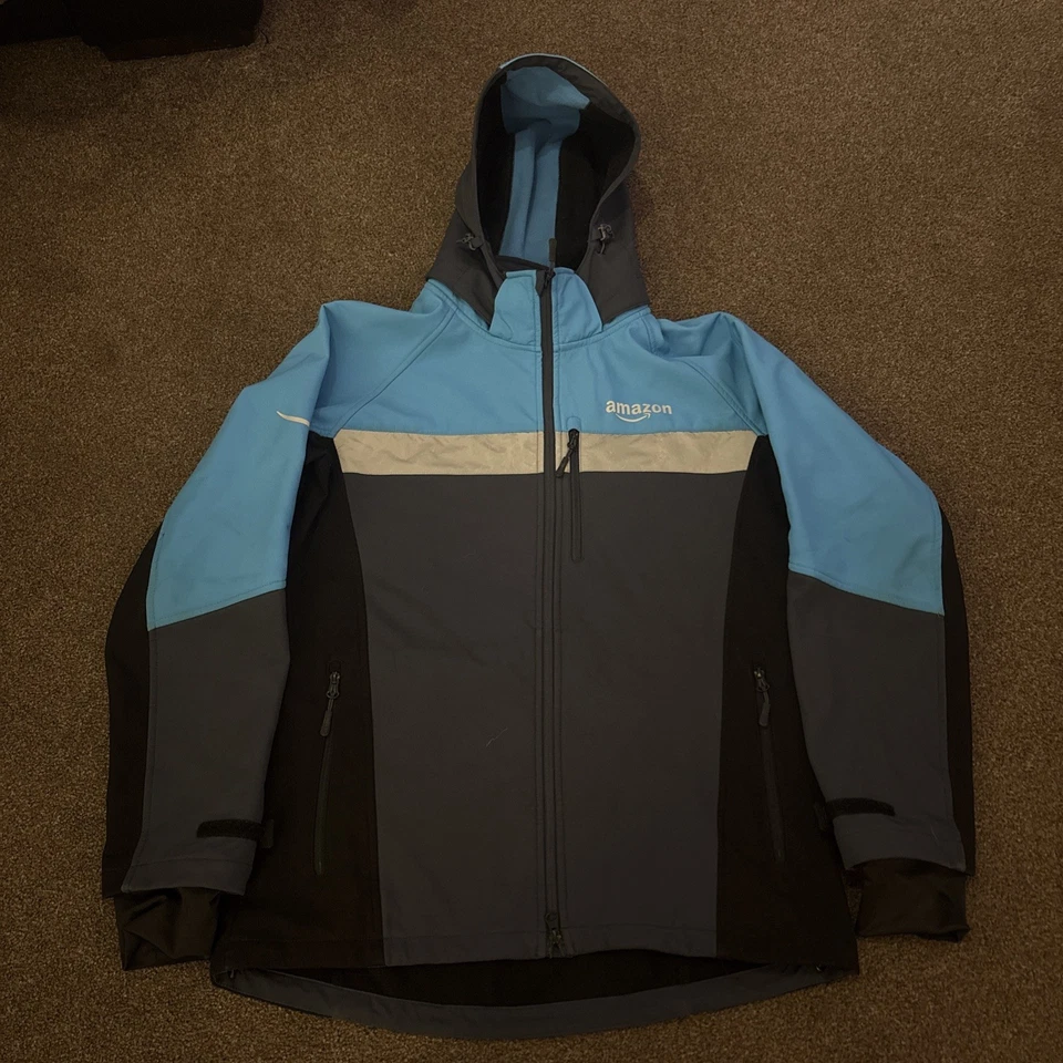 Amazon Rain Shell Jacket L LG Full Zip Reflective Waterproof Luly Yang - Image 2 of 4