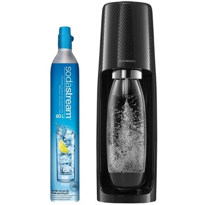 SodaStream Fizzi Sparkling Water Maker (Black) free Bottle.