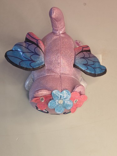 Peluche Aphmau Sparkle Fairy Cat MeeMeows 6" con fiori e ali viola - Foto 2 di 9
