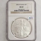 2006 W Silver Eagle NGC MS69