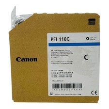 Genuine Canon PFI-110C Cyan Ink for TX-2000/2100/3000/3100/4000/4100 Exp.04/2026