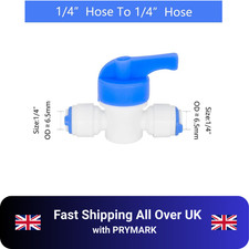 1/4" INLINE TAP RO BALL VALVE FOR WATER FILTER