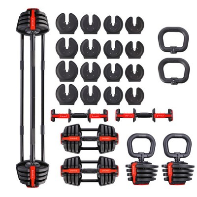 SGR18 PRO SET 3IN1 VERSTELLBARE HANTELN 41 KG HMS