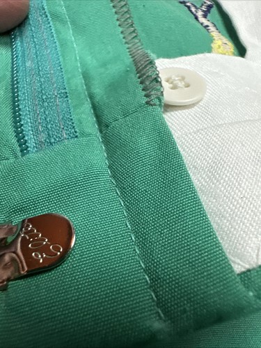 Wedge Wood Vintage Golf Pants Green Embroidered Novelty AWESOME 36x29 - Picture 10 of 13
