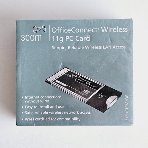 Carte PC sans fil 11 g 3Com OfficeConnect 3CRWE154G72 argent noir 802,11 g 54 Mbps