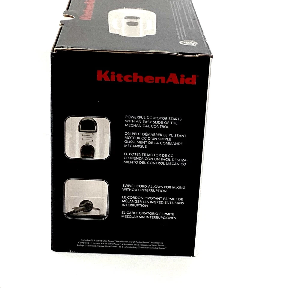 KitchenAid Ultra Power Batidora de Mano 5 Velocidades Color Blanco Nueva Foto 3 de 4