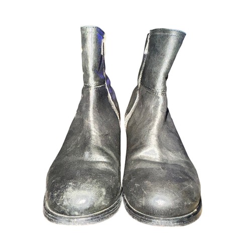 Frye Lynn Militär kurze Stiefel Damengröße 8 B schwarz Leder seitlicher Reißverschluss Schuhe - Bild 3 von 9