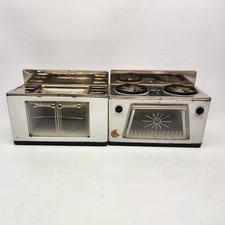 Vintage Tin Litho Toy Kitchen Stove Oven Sink Daiwa Japan Super Deluxe White