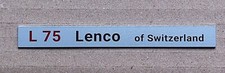 Lenco L75 of Switzerland Turntable Logo Badge Metal Custom Made