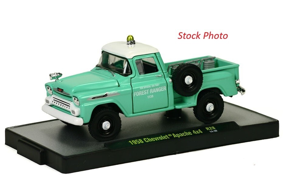 M2 Machines R28 Auto Trucks 1958 Chevrolet 58 Apache 4X4 Pickup Truck ...
