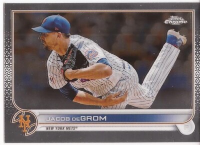 2022 TOPPS CHROME BASE SET - # 125 - JACOB DeGROM - NEW YORK METS