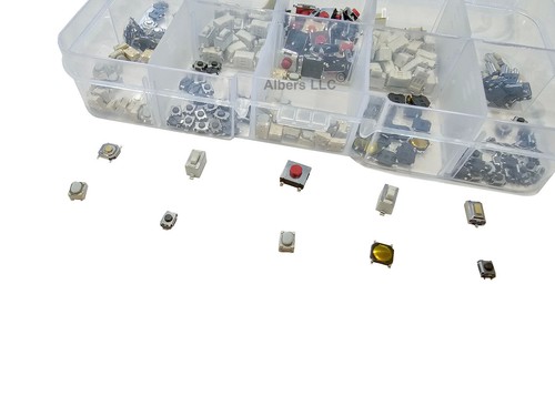 250pcs 10 Types Tactile Push Button Touch Switch Remote Keys Micro Momentary SMD - Picture 5 of 8