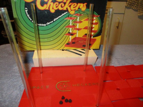 Space Checkers Brettspiel 3D Nr. 1350 von Pacific Game Company - 1971 - Bild 3 von 12