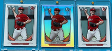 2014 BOWMAN CHROME DRAFT - REFRACTOR - WYATT STRAHAN (RC) #CDP97 (SP) + 2 (RC's)