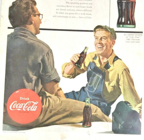 Anuncio de Coca Cola, It Makes a Little Minute A Big Rest, Coca-Cola, 1954 - Imagen 4 de 4