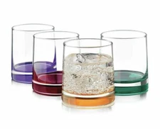 Libbey 4-pc. Jewels Glass Set | Impressions Colors Rocks | SHIPS FREE