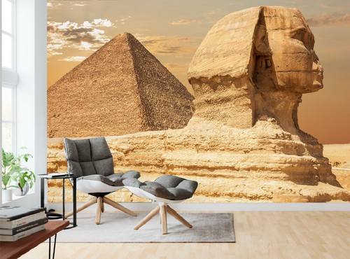 Egypt Pyramid Sphinx Photo Wallpaper Wall Mural Giant Paper Poster Free Paste Ebay