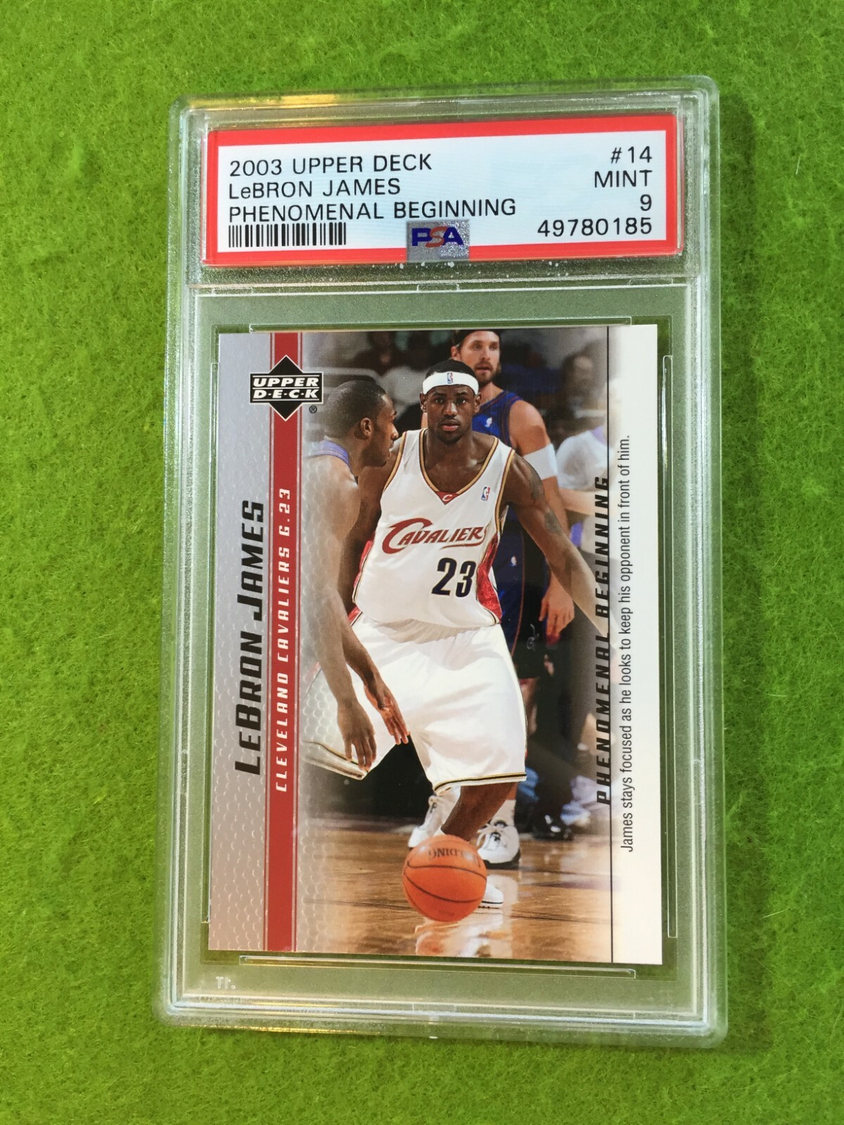 LEBRON JAMES ROOKIE CARD PSA 9 CAVS SP RC 2003 LeBron James PHENOMENAL BEGINNING view 9