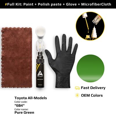 Touch up Paint for Toyota All Models Code: 6B4 Pure Green