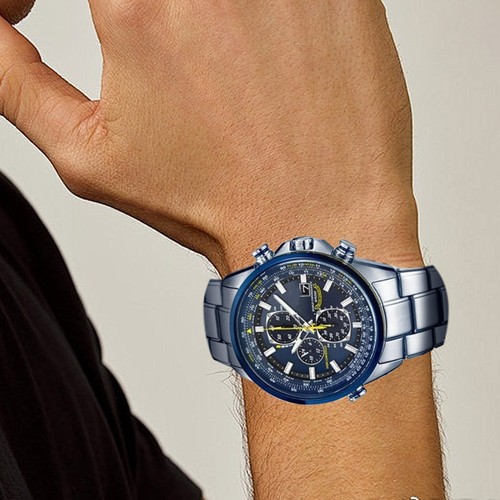 CITIZEN Blue Angels Men's Watch Men's Fashion Belt Quartz Watch Steel Blue - Picture 7 of 8