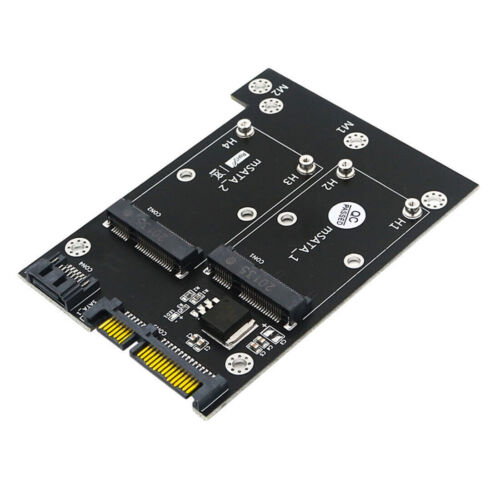 XT-XINTE Upgrade Version Dual mSATA SSD auf Dual SATA3 Konverter Adapter Karte - Bild 2 von 7