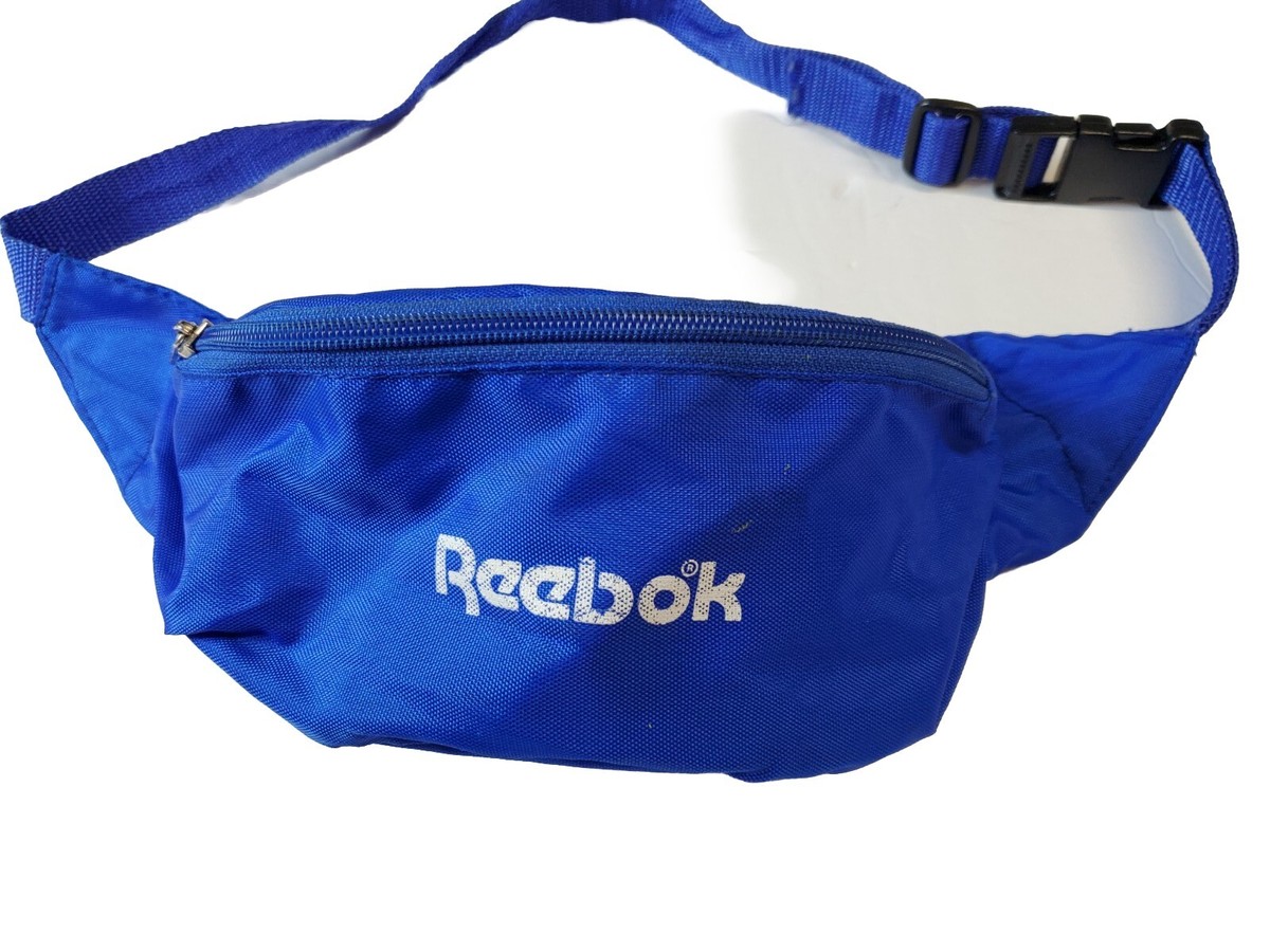 タグ付き　希少！　90s　 Reebok × NFL アメリカンボール　リュック VTG 90s Reebok Fanny Pack Hip Bag Zip Pockets Blue